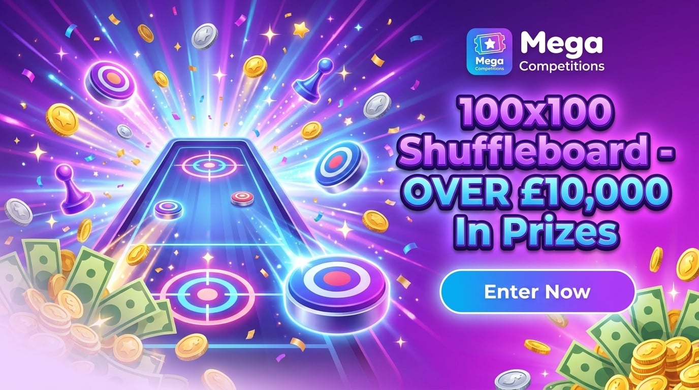 100x100 Shuffleboard - OVER £10,000 In Prizes
