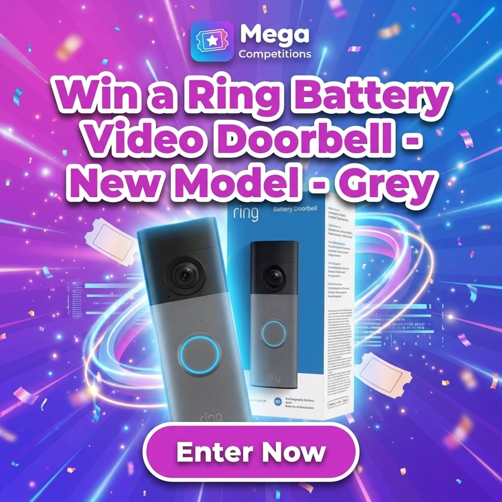 Win a Ring Battery Video Doorbell - New Model - Grey
