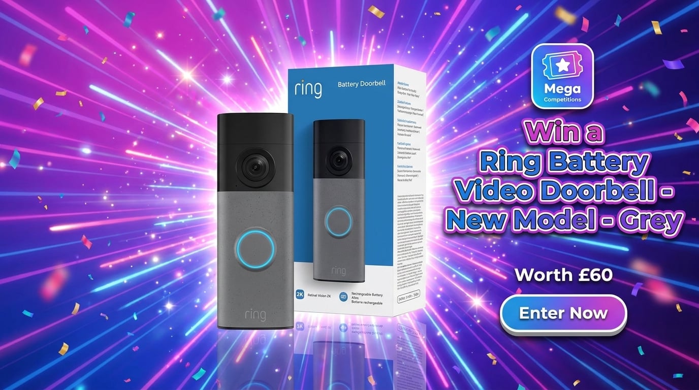 Win a Ring Battery Video Doorbell - New Model - Grey